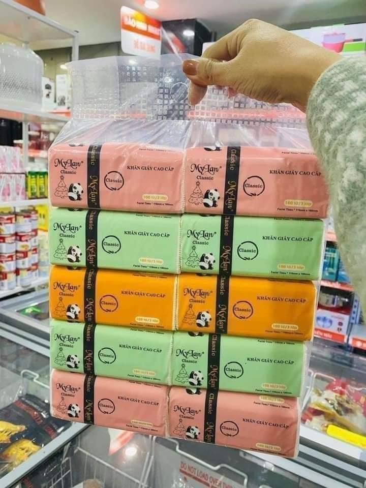 GIẤY ĂN GẤU TRÚC MYLAN CAO CẤP SET 10 GÓI